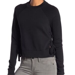 All Saints Leti lace up side sweatshirt